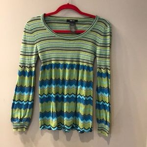 Super cute multi coloured thin spring sweater.